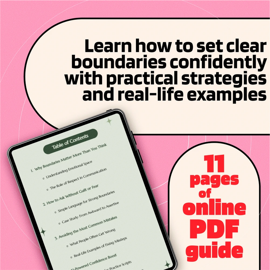 How to Ask for Boundaries Clearly: A Digital Guide for Confident Communication and Healthy Relationships