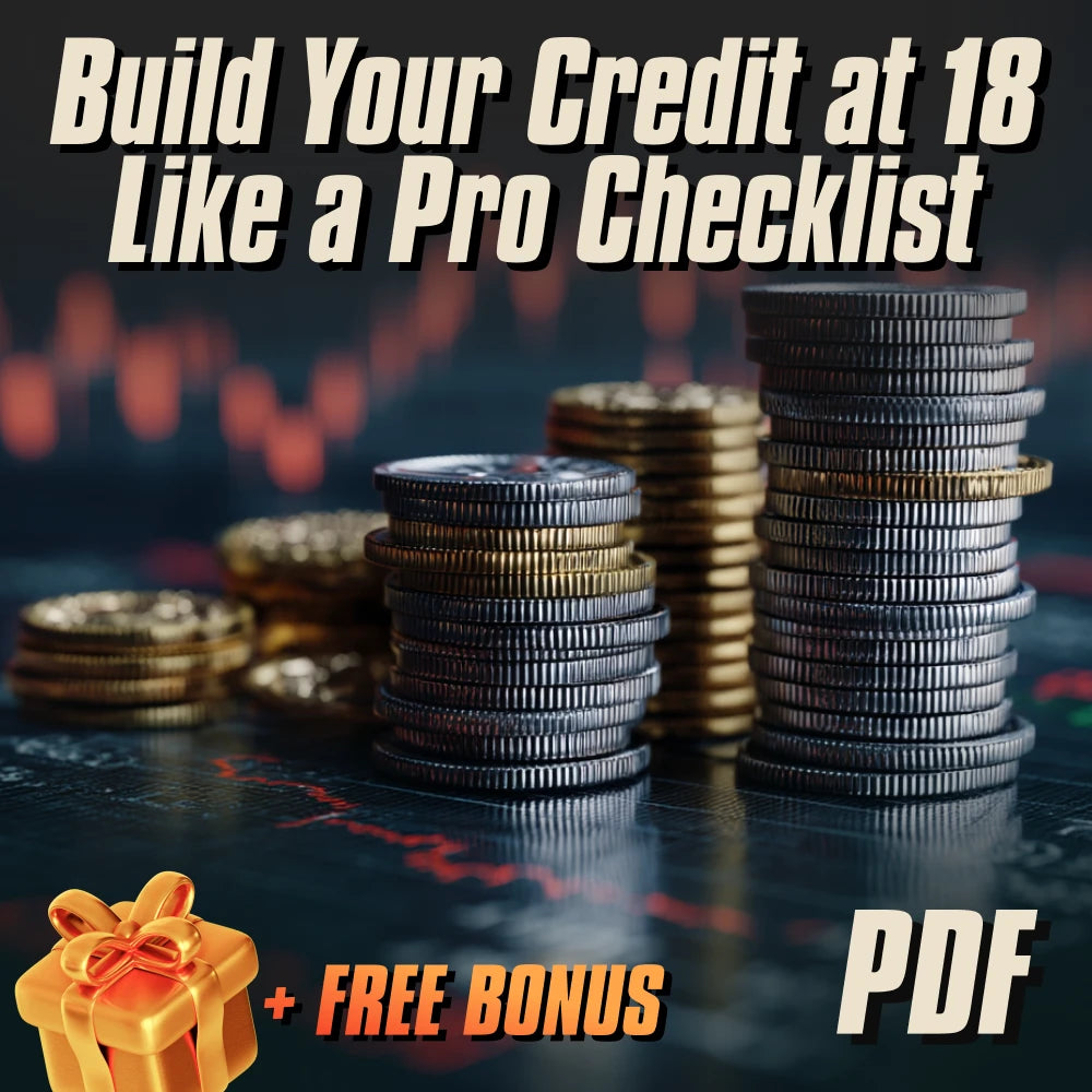 Build Your Credit at 18 Like a Pro Checklist | How to Start Credit at 18 | Credit Building Guide for Beginners | Teen Credit Starter Digital Download