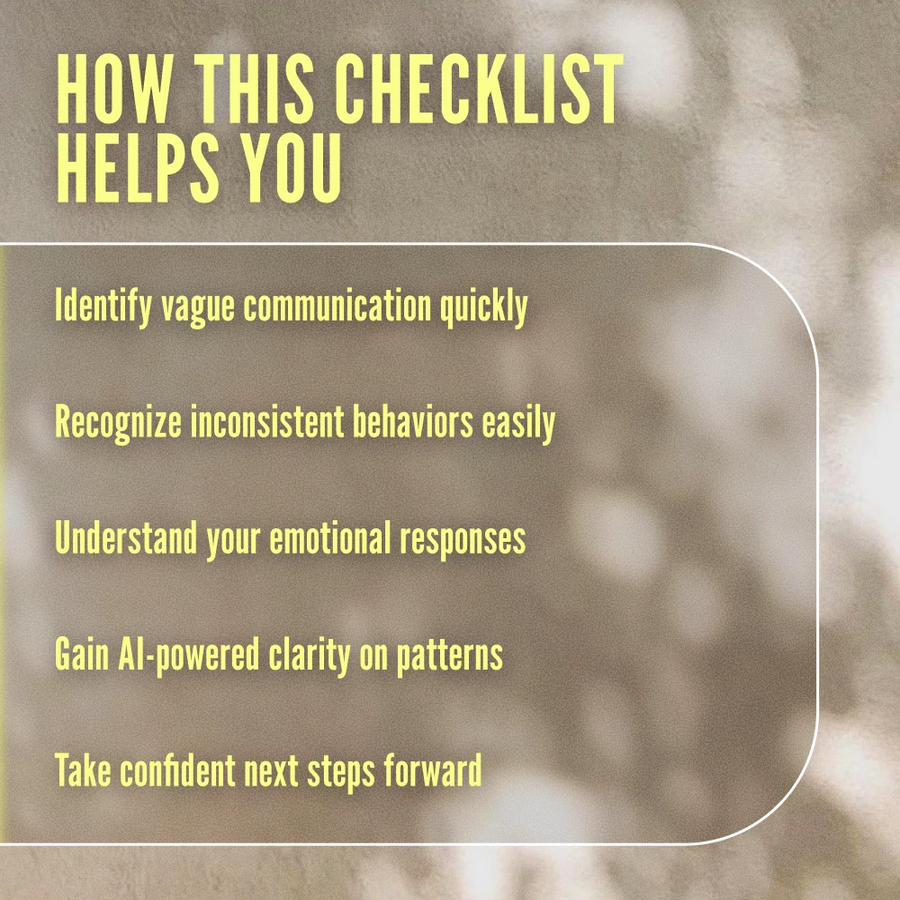 Breadcrumbing Warning Signs Map Checklist | Digital Download Relationship Red Flag Guide | Spot Breadcrumbing Behaviors Fast