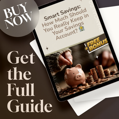 Smart Savings: How Much Should You Really Keep in Your Savings Account? | Budgeting Guide | Personal Finance Digital Download | How Much to Keep in Savings Account