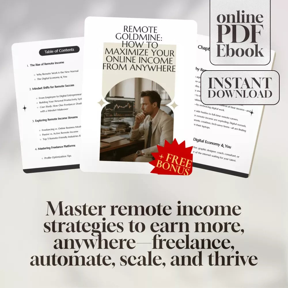 Remote Goldmine: How to Maximize Your Online Income from Anywhere