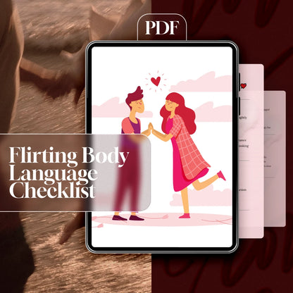 Flirting Body Language Checklist | Digital Download Guide for Confident Connections, Dating & Social Skills