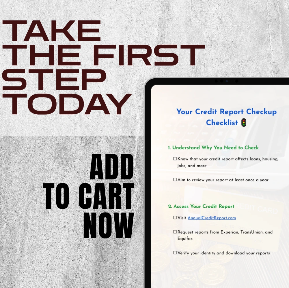 Your Credit Report Checkup Checklist | Digital Download | How Do I Check My Credit Report Guide for Annual Review & Credit Score Boost