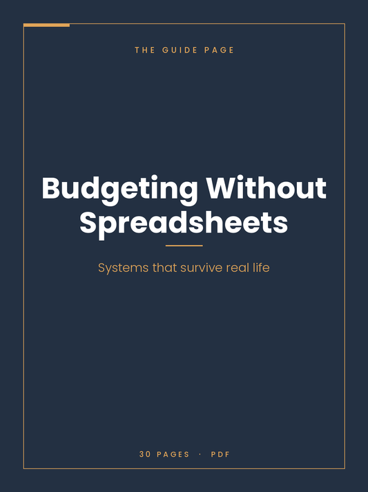 Budgeting Without Spreadsheets