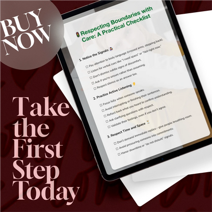 Respecting Boundaries with Care: A Practical Checklist | Digital Download Guide, eBook, Self-Help, Relationship & Communication Skills PDF
