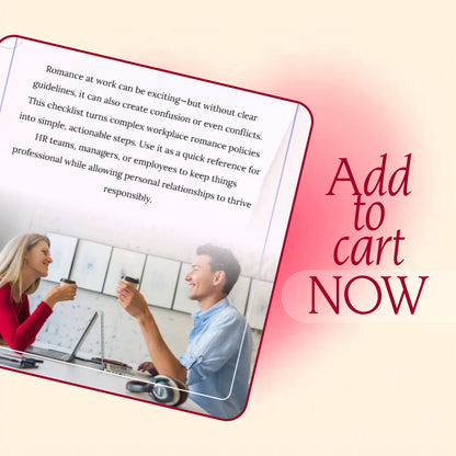 Workplace Romance Policy Checklist for Clarity and Confidence | HR Digital Download | Employee Policy Guide for Professional Boundaries & Office Relationships