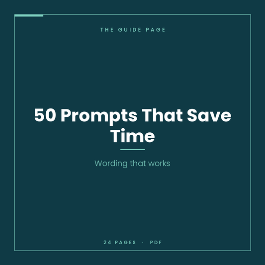 50 Prompts That Actually Save You Time