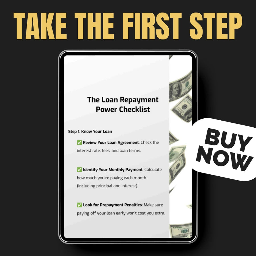 The Loan Repayment Power Checklist – Digital Download Guide on how to repay loan quickly, Smart Debt Payoff Planner, Printable Financial Checklist, Instant Budget Tool for Faster Loan Freedom