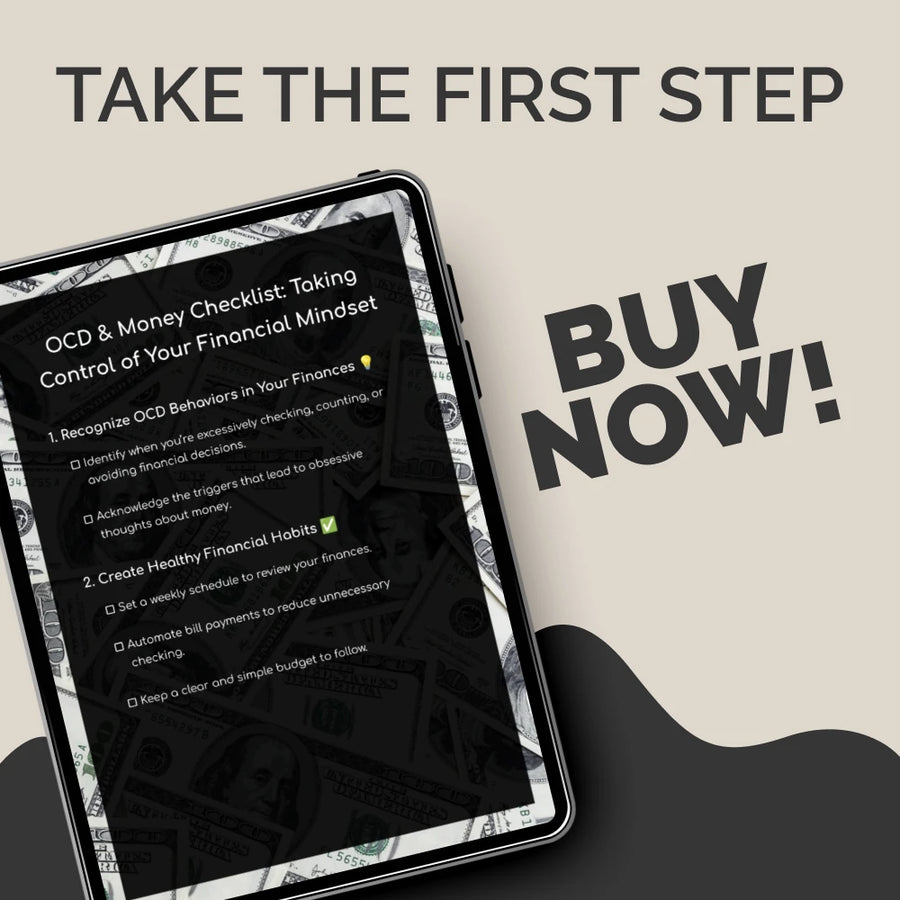 OCD & Money Checklist: Taking Control of Your Financial Mindset | Printable Digital Guide for Managing OCD and Money Habits | Build Calm, Confidence, and Financial Balance