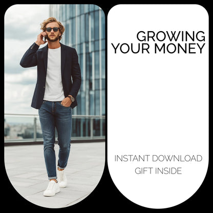 Beginner’s Guide to Growing Your Money – How to Start Saving Money for Beginners | Easy Budgeting Guide, AI Savings Tools, Personal Finance Digital Download