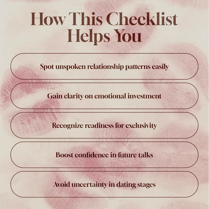 10 Signs It’s Time to Define the Relationship Checklist | Digital Download Guide for Couples, eBook PDF, Relationship Clarity Tool