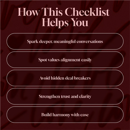 Are We on the Same Page | Life Values Compatibility Checklist | Digital Download eBook & Printable Guide for Relationships, Friendships, and Partnerships