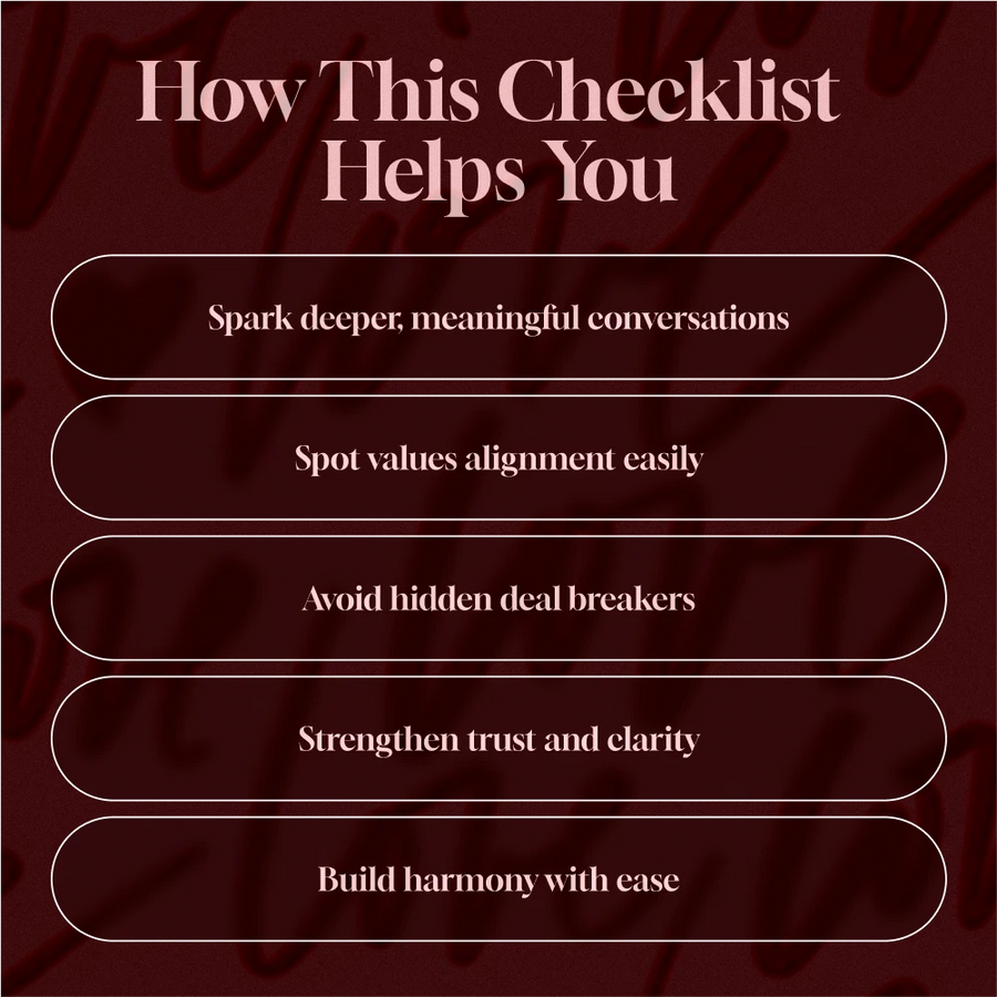 Are We on the Same Page | Life Values Compatibility Checklist | Digital Download eBook & Printable Guide for Relationships, Friendships, and Partnerships