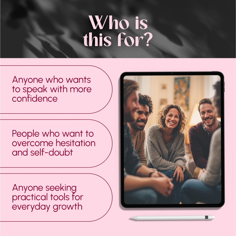 Daily Mindset Map for Speaking Up Confidently | Confidence Guide, eBook, Digital Download for Public Speaking & Self-Growth