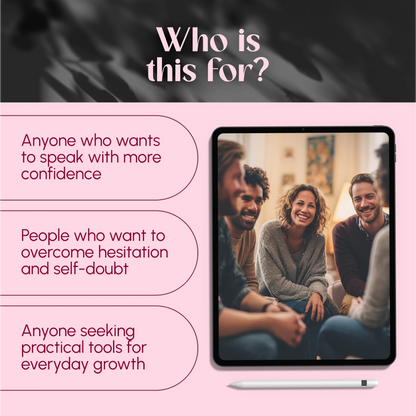 Daily Mindset Map for Speaking Up Confidently | Confidence Guide, eBook, Digital Download for Public Speaking & Self-Growth