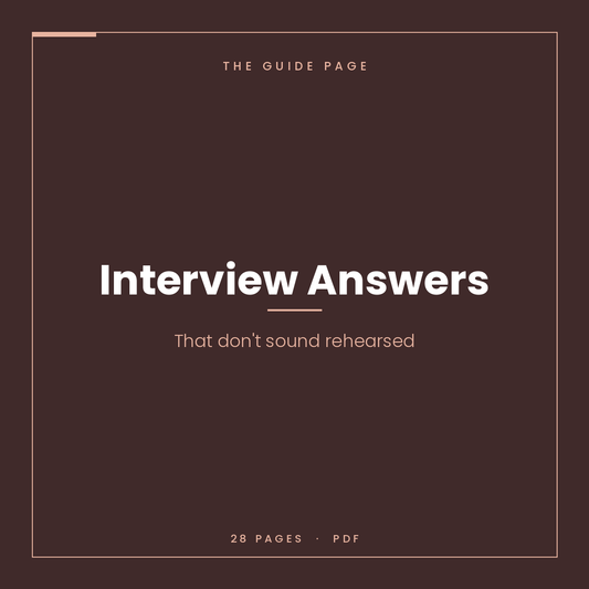 Interview Answers That Don't Sound Rehearsed