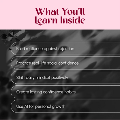A 7-Day Challenge to Overcome Rejection and Boost Your Confidence | Self-Help Digital Guide | Overcome Fear of Rejection: 7-Day Challenge eBook