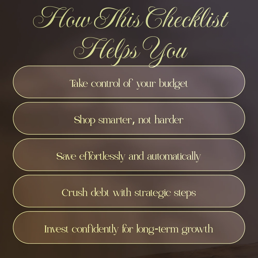 Your Financial Decision-Making Hacks Checklist: Budget, Spend, Save & Invest Smarter