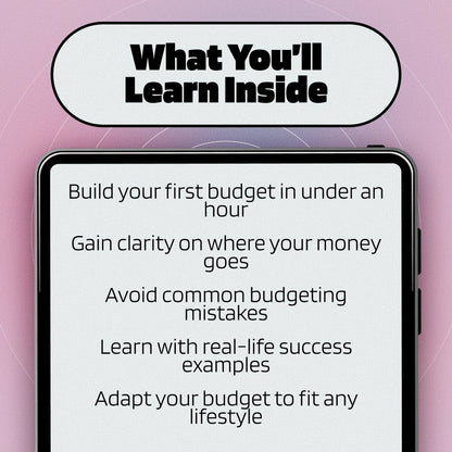 Budget Bootcamp: Your Step-by-Step Guide to Starting a Budget from Scratch | Digital eBook on How to Start a Budget from Scratch