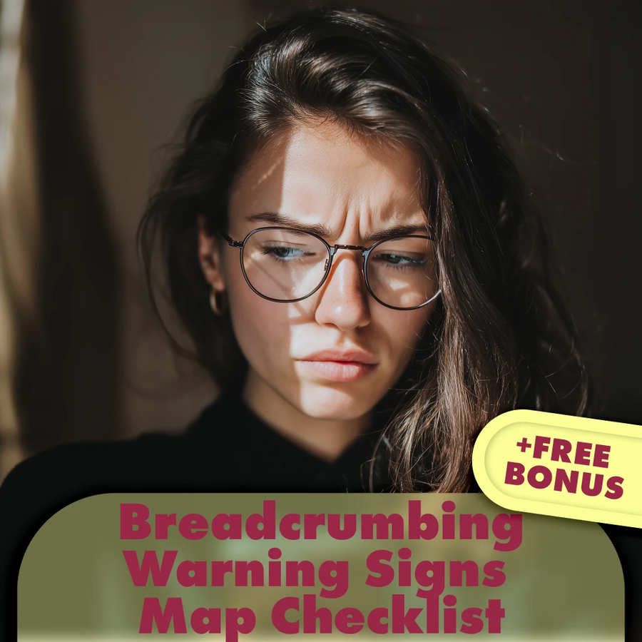Breadcrumbing Warning Signs Map Checklist | Digital Download Relationship Red Flag Guide | Spot Breadcrumbing Behaviors Fast
