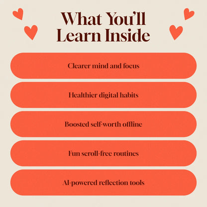 Confidence Over Comparison: Social Media Detox Plan | Digital Download Guide for Self-Worth, Mindfulness & AI Journaling