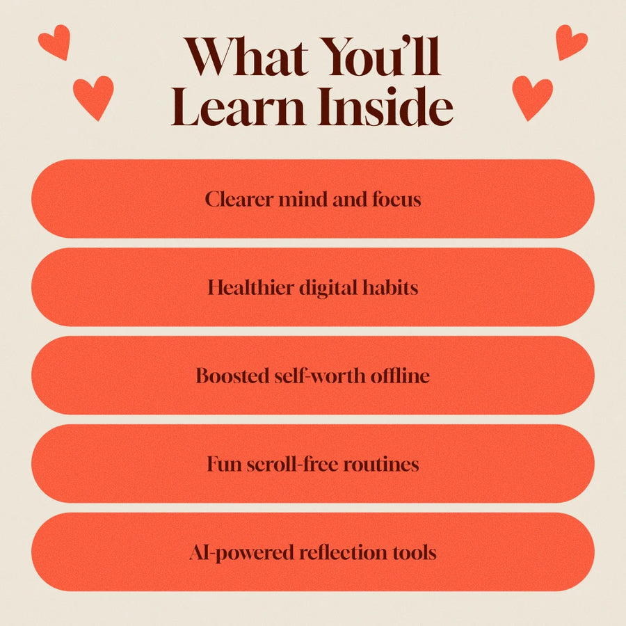 Confidence Over Comparison: Social Media Detox Plan | Digital Download Guide for Self-Worth, Mindfulness & AI Journaling