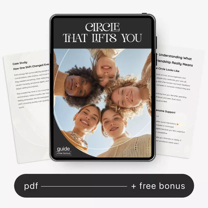 Circle That Lifts You — Supportive Friendship Guide, Social Circle Growth eBook, Attract Genuine Connections, Personal Growth Digital Download