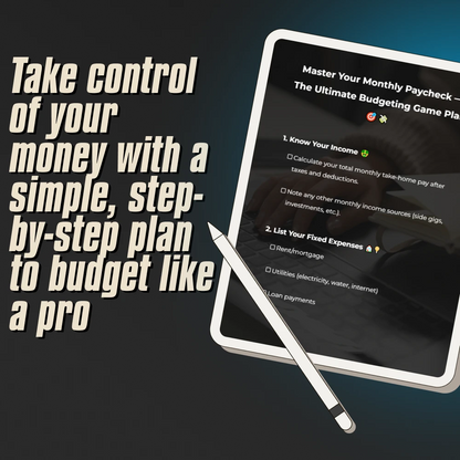 Master Your Monthly Paycheck — The Ultimate Budgeting Game Plan | Budget Checklist for Monthly Income | How to Budget When You Get Paid Monthly