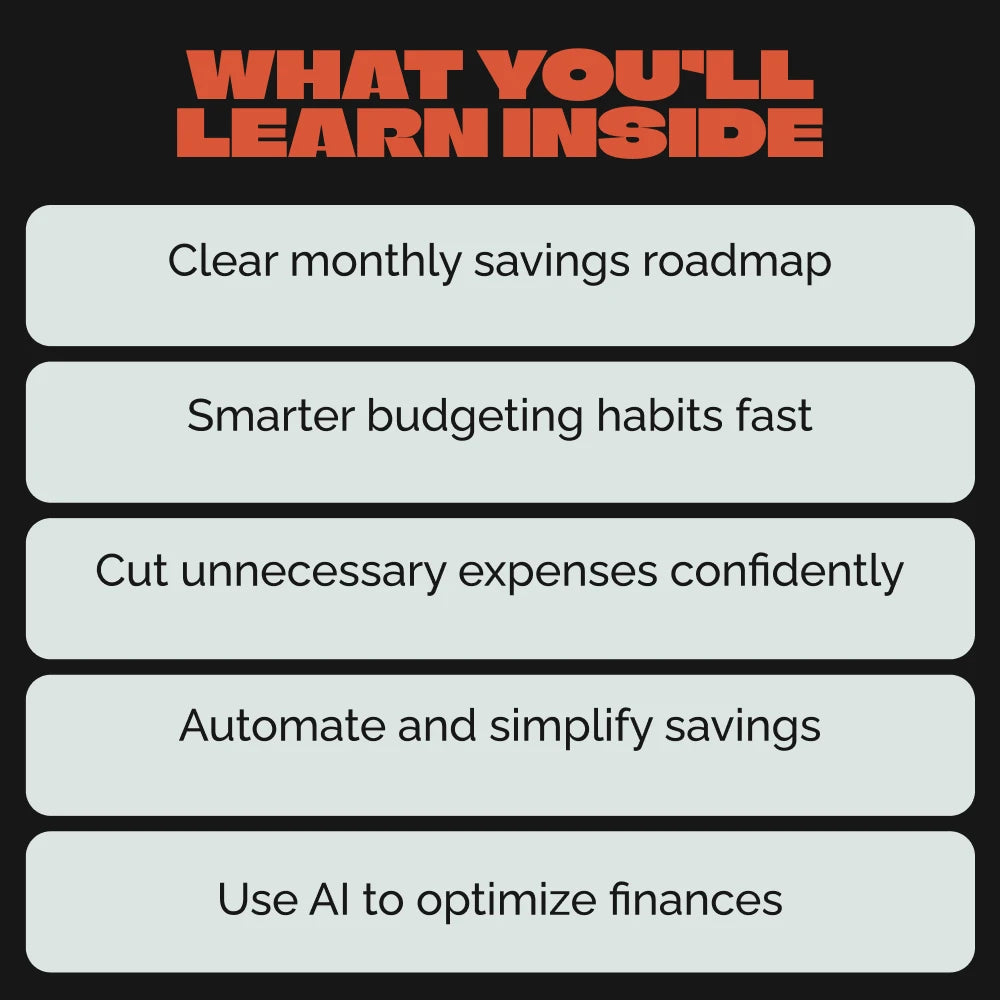 Save Smart: Your 12-Month Money Plan – The Best Way to Save Money in a Year | Digital Budgeting Guide & AI-Powered Savings Strategy