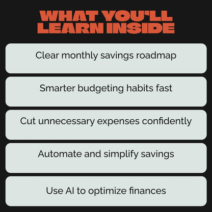 Save Smart: Your 12-Month Money Plan – The Best Way to Save Money in a Year | Digital Budgeting Guide & AI-Powered Savings Strategy