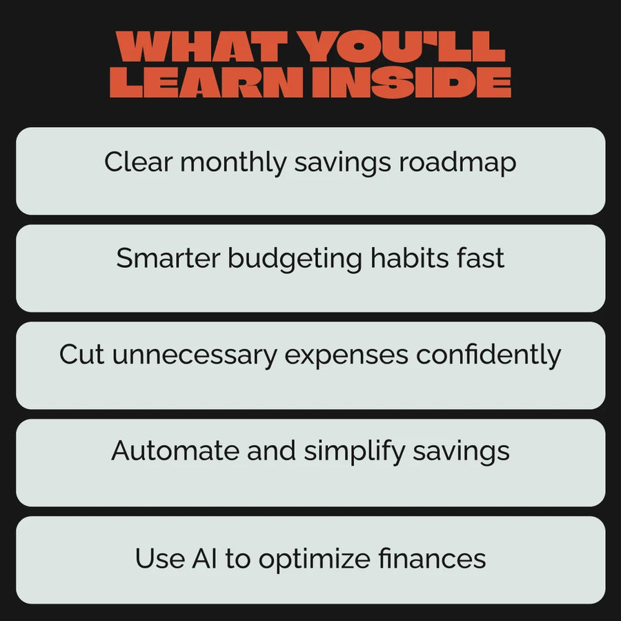 Save Smart: Your 12-Month Money Plan – The Best Way to Save Money in a Year | Digital Budgeting Guide & AI-Powered Savings Strategy