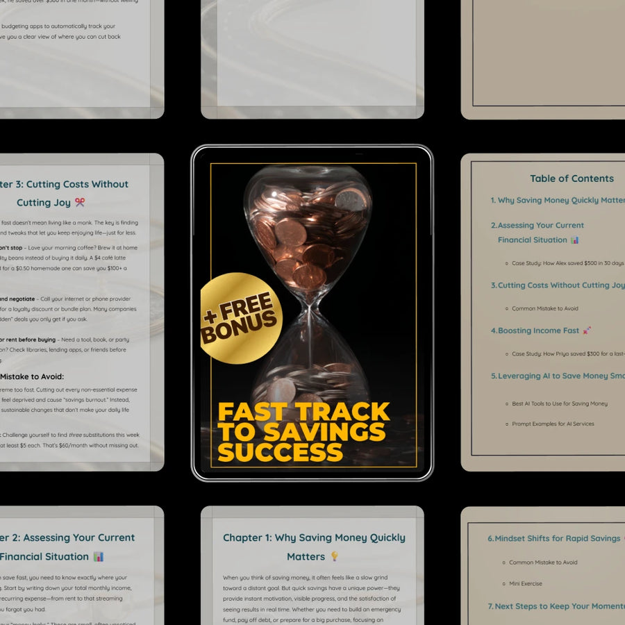 Fast Track to Savings Success: A Step-by-Step Guide to Saving Money Fast and Smart