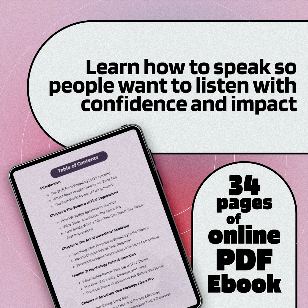 Speak Up and Capture Attention with Magnetic Confidence | eBook on How to Speak So People Want to Listen, Improve Public Speaking, Build Presence, and Communicate Effectively