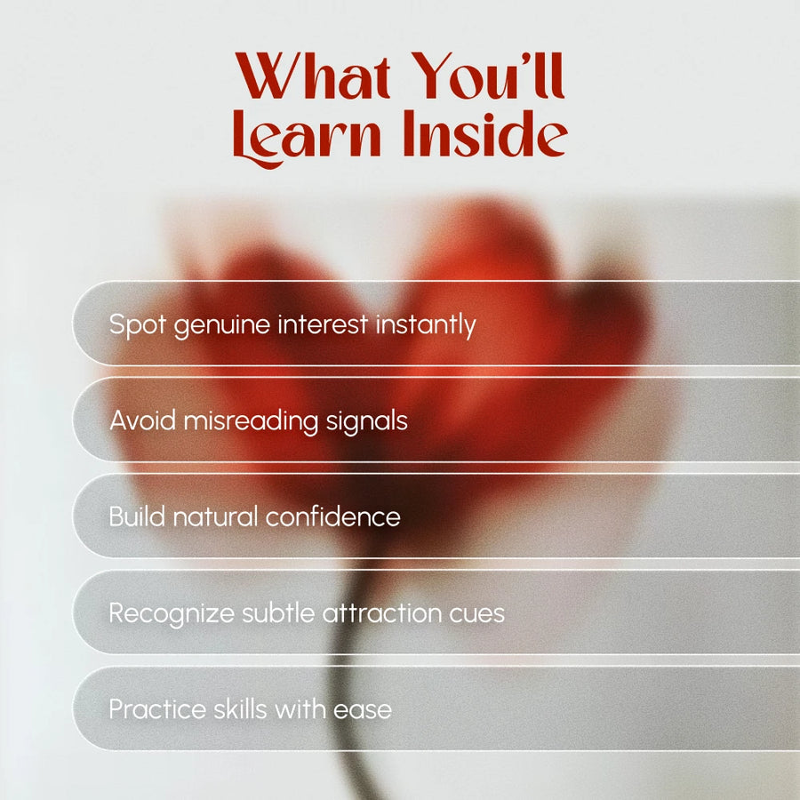 First Date Body Language Decoder | Digital Guide for Reading Signals, Positive & Negative Cues, Gesture Cheat Sheet & Workbook