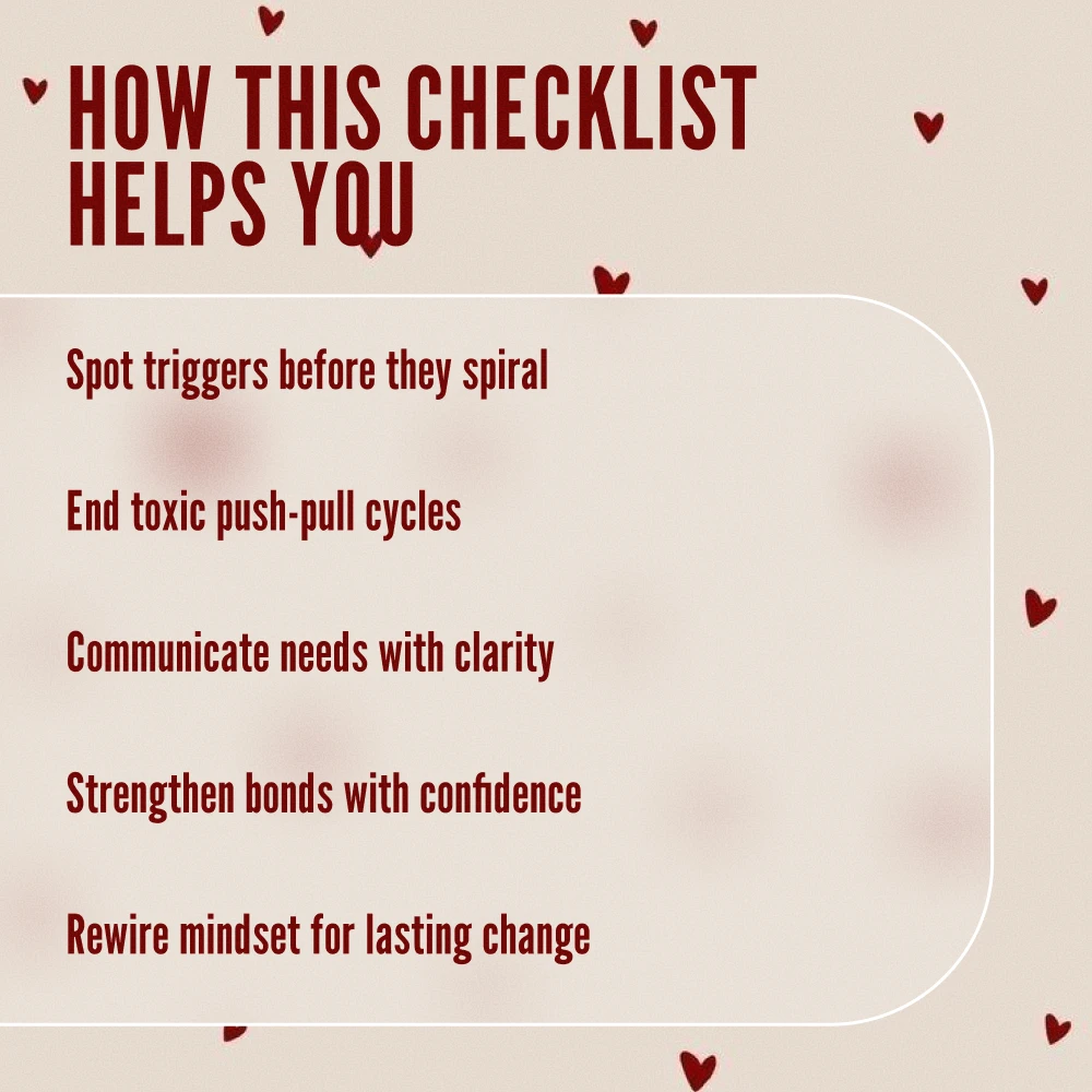 The Anxious-Avoidant Survival Checklist | Digital Download for Healing Anxious Avoidant Attachment Style | Self-Help Relationship Guide & Printable Resource