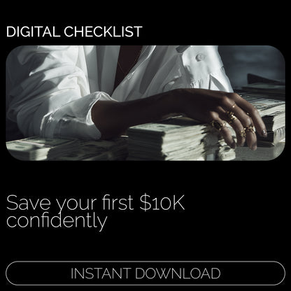 $10K Savings Action Plan 🏆 – Simple Checklist Guide on how to save 10000, Step-by-Step Money Saving Plan, Digital Download