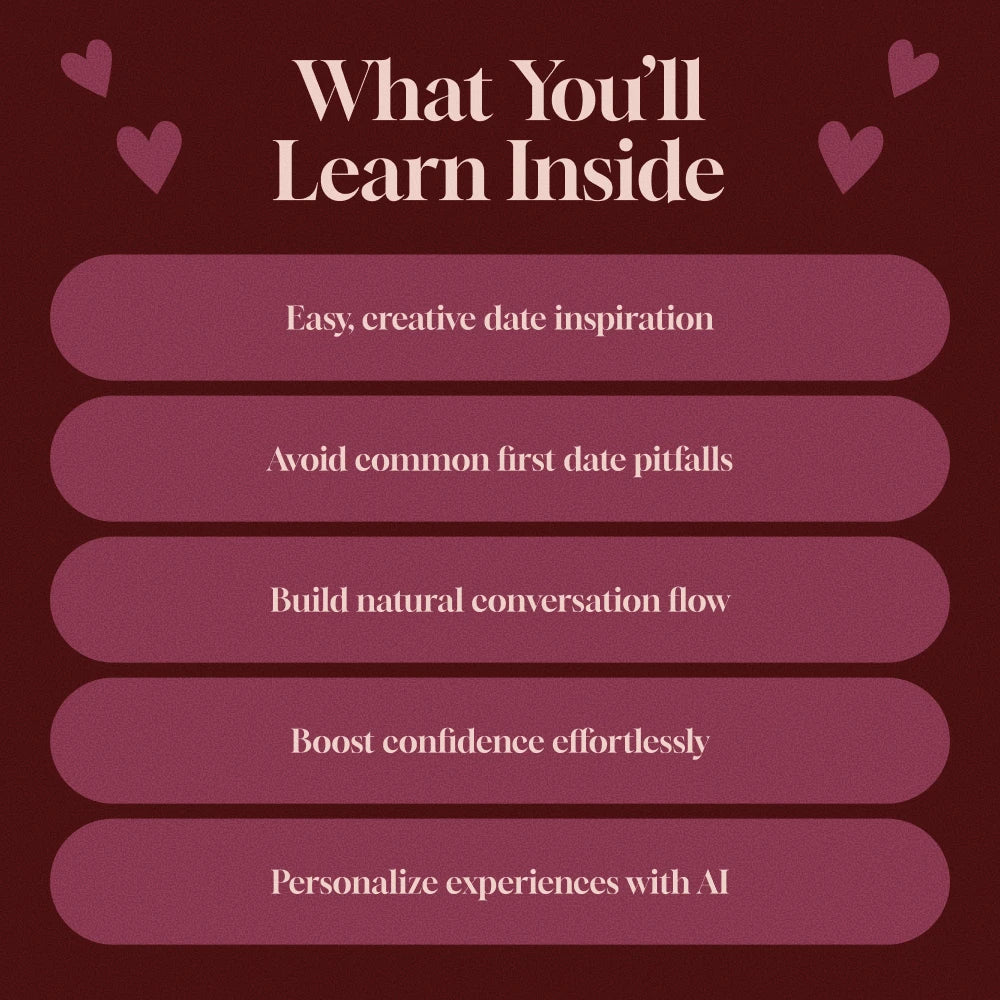 Perfect First Dates: Ideas That Truly Click | Guide for Great First Date Ideas, Creative Romantic Inspiration, and Easy Planning Tips (Digital Download)
