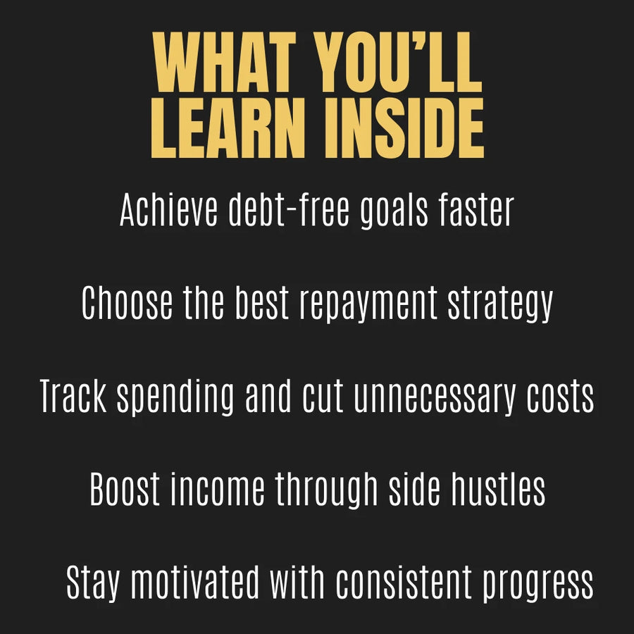Debt-Free Fast Checklist 💸 | Achieve Financial Freedom Quickly | Digital Download Guide