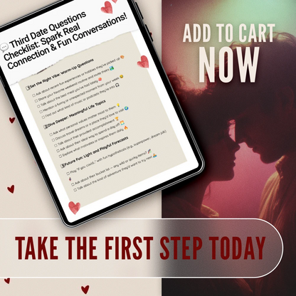 Third Date Questions Checklist: Spark Real Connection & Fun Conversations - Digital Download