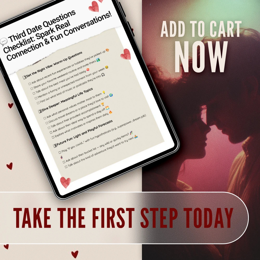 Third Date Questions Checklist: Spark Real Connection & Fun Conversations - Digital Download