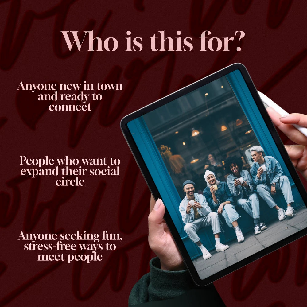 Connect & Thrive: Your Ultimate Checklist for Meeting New People | Digital Download Guide for Socializing, Networking & Finding where can i go to meet people