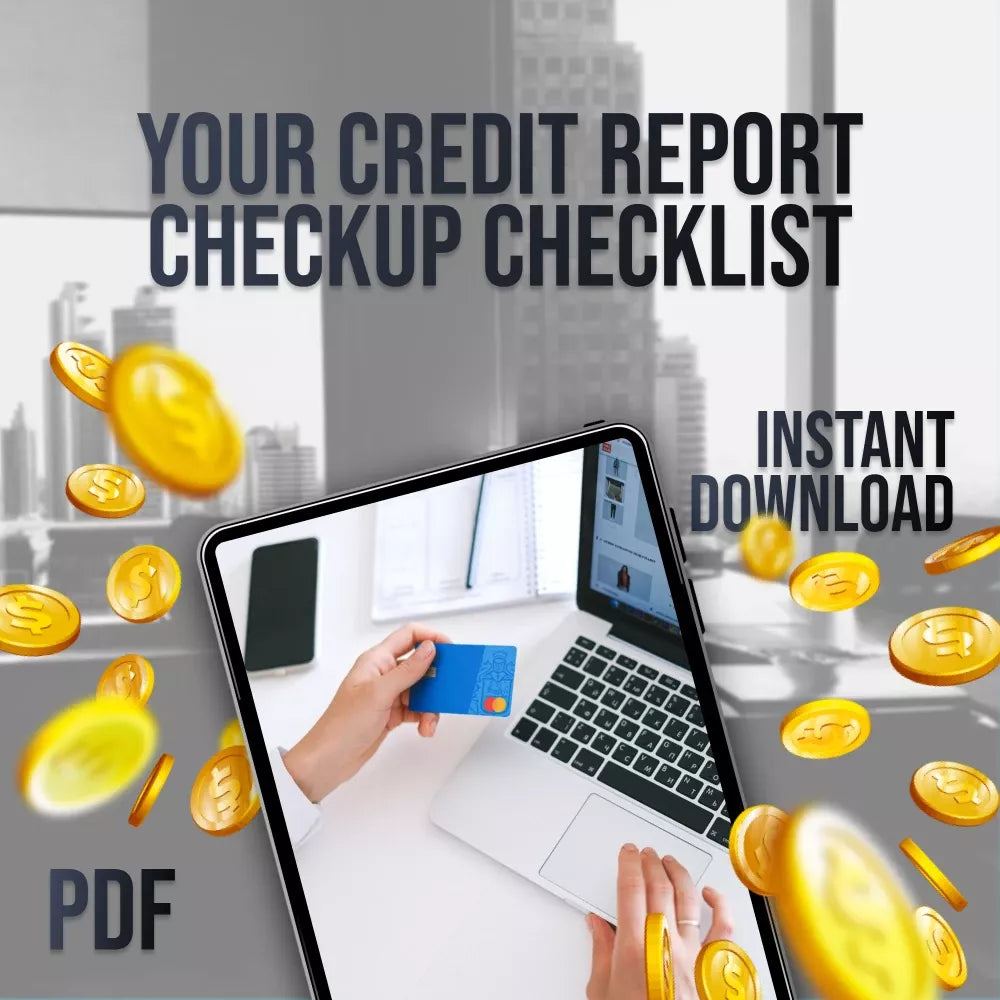 Your Credit Report Checkup Checklist | Digital Download | How Do I Check My Credit Report Guide for Annual Review & Credit Score Boost