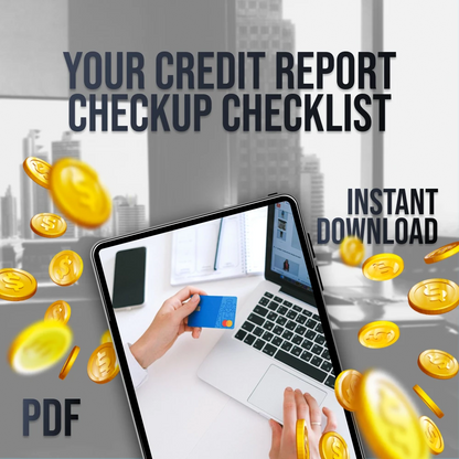 Your Credit Report Checkup Checklist | Digital Download | How Do I Check My Credit Report Guide for Annual Review & Credit Score Boost