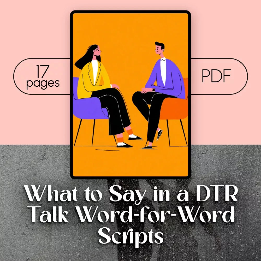 What to Say in a DTR Talk Word-for-Word Scripts | Relationship Guide eBook | Digital Download Checklist for Clarity & Confidence