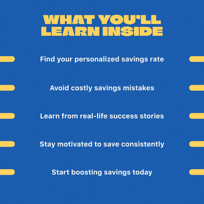 The Smart Saver’s Blueprint: How Much of Your Income Should You Really Save | Personal Finance Guide | Savings Rate Calculator | Budgeting eBook