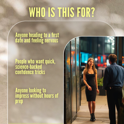 10-Second Confidence Reset Checklist: Walk Into Your Date Like a Rockstar | Instant Confidence Boost | Digital Download eBook & Printable Guide for Singles