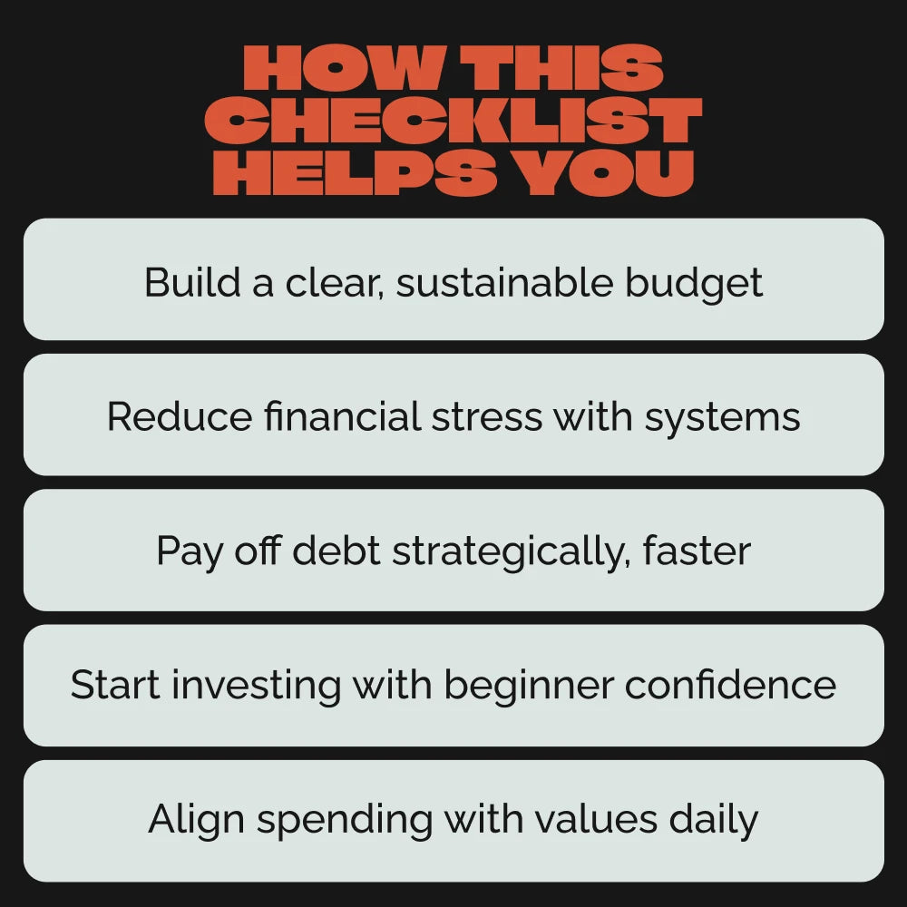 The Millennial Money Playbook: Your No-Fluff Checklist for Wealth, Wellness & Freedom | Budgeting Guide | Money Wellness eBook | Financial Planning Checklist | Digital Download
