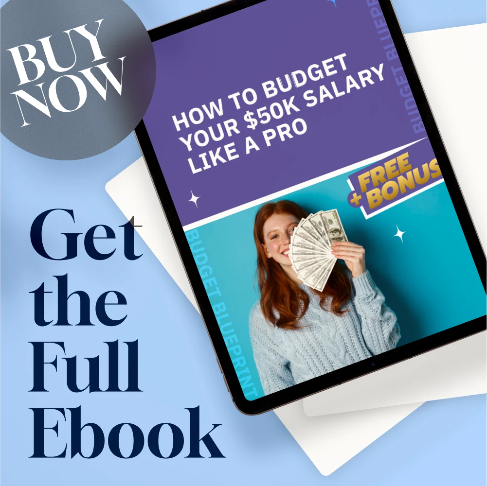 How to Budget Your $50K Salary Like a Pro | Personal Finance eBook | Digital Download Guide to Budgeting a 50K Salary