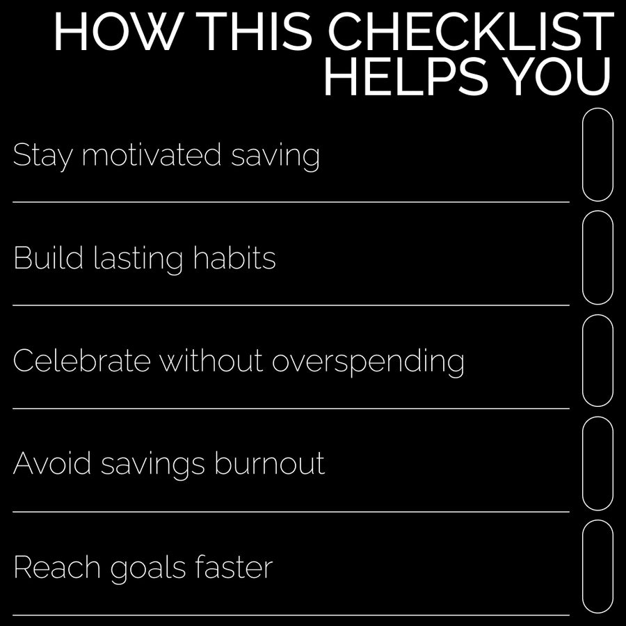 Milestone Rewards Mastery Checklist: Celebrate Smart, Save Smarter | Smart Savings Planner with Milestone Rewards Ideas While Saving