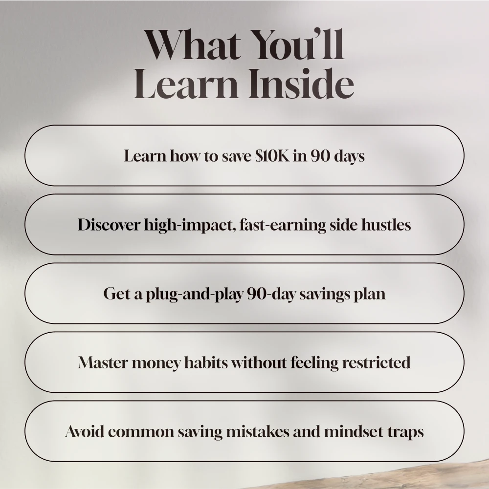 $10K in 90 Days: Your Bold & Brilliant Blueprint to Fast-Track Savings | How to Save $10K in 3 Months Guide | Digital Download eBook & Action Plan